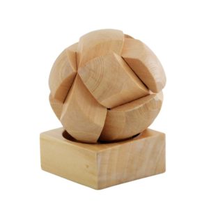 Wooden puzzle ball