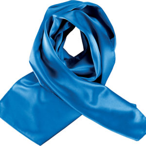 foulard satine bleu royal
