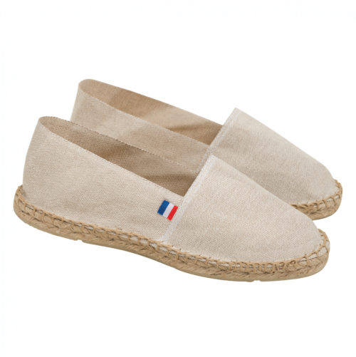 Espadrilles blanches Made in France personnalisables