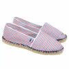 Espadrilles bleues blanches rouges Made in France personnalisables