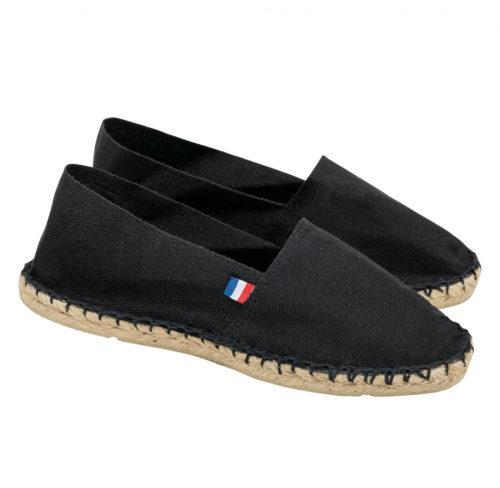 Espadrilles noires Made in France personnalisables
