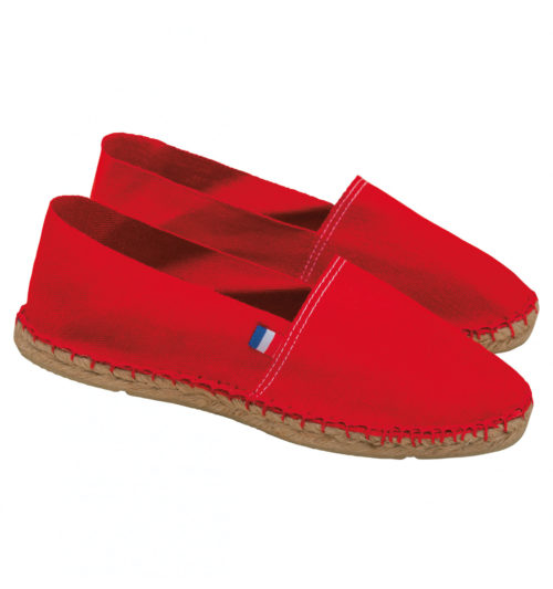 Espadrilles rouges Made in France personnalisables