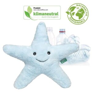 peluche étoile de mer bleu